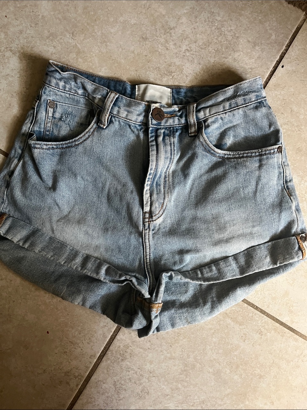 One Teaspoon High Waist Bandits in Hendrixe